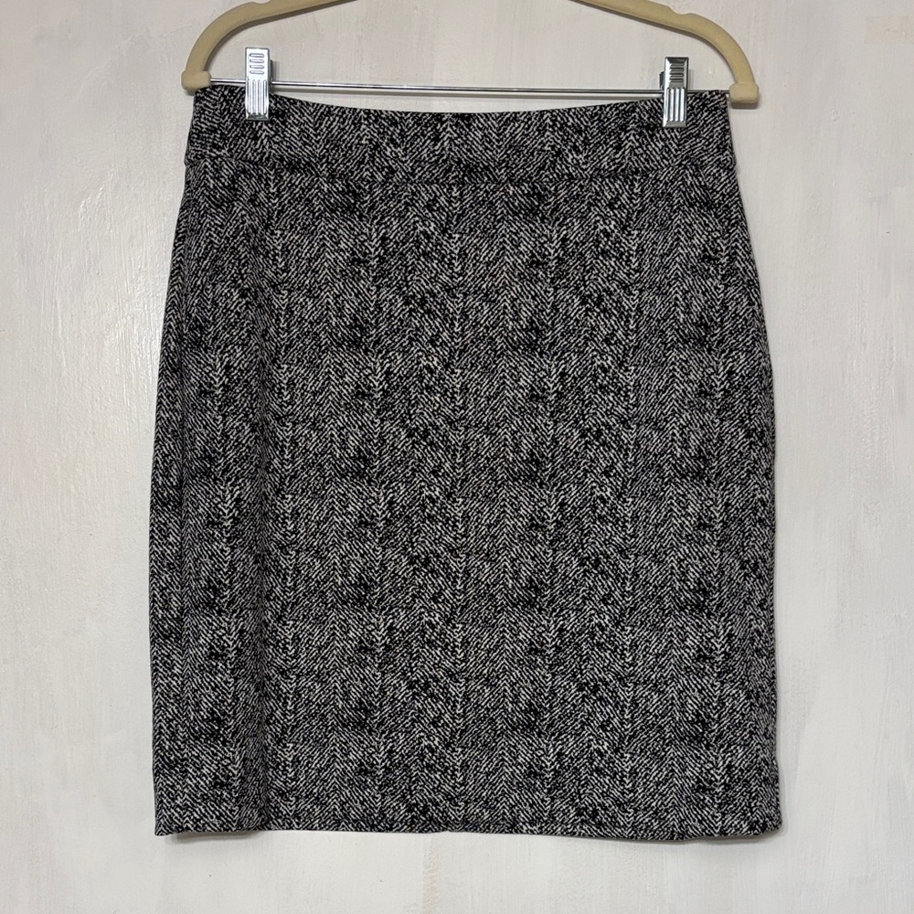 CAbi Black and White Pencil Skirt